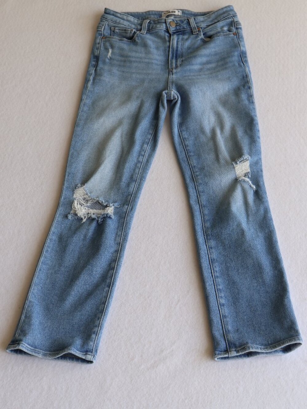 Paige Cindy Medium Wash Distressed Jeans Women's Size 27 Denim